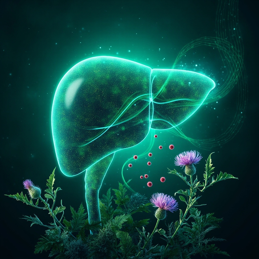 Illustration of a smiling person hugging a cat without coughing, surrounded by soft glowing blue frequency waves targeting lungs and throat, serene home background, professional medical style.