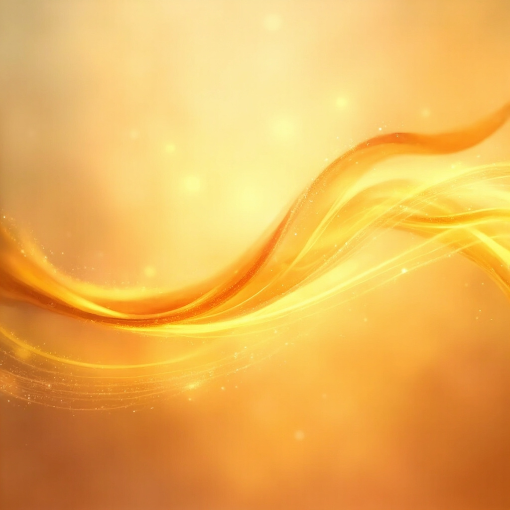 A calming, abstract image showing soft, flowing lines of light representing internal harmony and digestive ease, set against a warm, serene background.